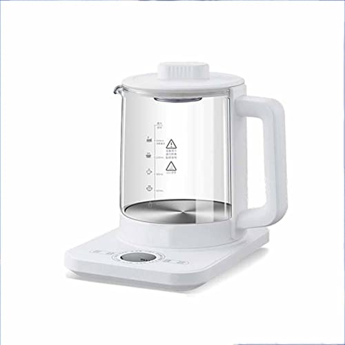 Electric Kettle, 1.6L HAutomatic Glass Preserving Pot Portable Multi Cooker Tea Smart Appointment with Adjustable Temperature