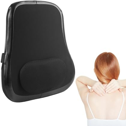 Masajeador De Espalda Para Silla, Masajeador De Espalda Con Calor, Almohada Masajeadora Eléctrica Sin Cable Para Deportes Viajes Hogar Auto