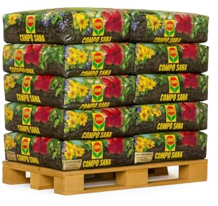 CompoSana Terriccio Universale di qualità, Per piante d'appartamento, balcone e giardino, 4 Sacchi x 80 L (Totale 320 LT)