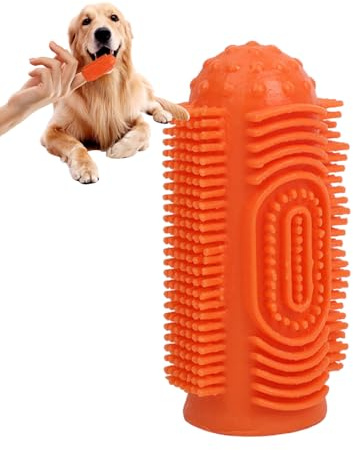 Spazzolino da dito per gatti, smacchiatore con setole a 360 gradi, spazzola da dito per cani, per toelettatura di animali domestici, gatti, cuccioli, cura quotidiana