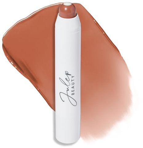Julep It's Balm Full Coverage Lip Crayon (Roasted Peach) Hydrating, Nourishing Lip Colour - Smooth, Highly Pigmented, Semi-Gloss Finish - Buildable Lipstick with Nourishing Vitamin E Lip Balm Core