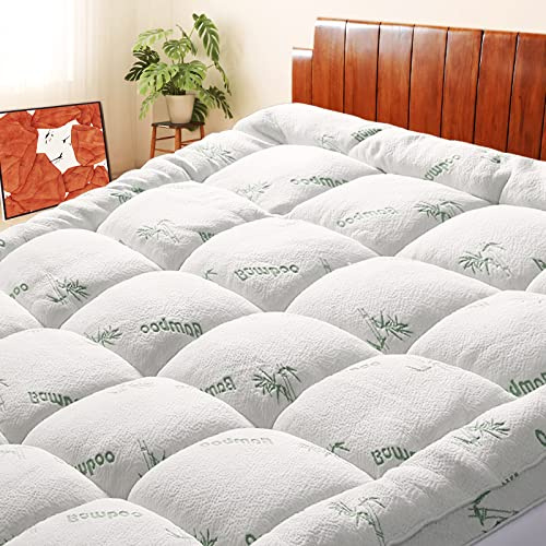 SakuraHome King Size Mattress Topper,Extra Thick Pillow Top Mattress Pad