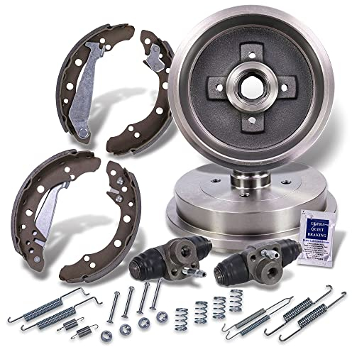ATEC Germany Bremsensatz Hinterachse inkl. 2x Bremstrommel Hinterachse 4x Bremsbacken Hinterachse mit Montagesatz 2x Radbremszylinder