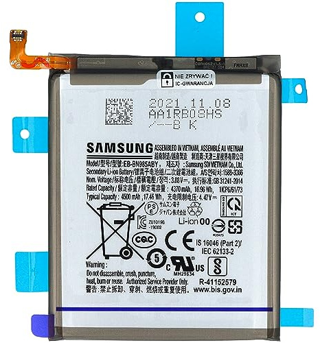 INNCOMM Batterie d'origine EB-BN985ABY pour Samsung Galaxy Note 20 Ultra N985 und Note 20 Ultra 5G N986 | Smartphone GH82-23333A | Pile au lithium-ion | 3.88V 4050mAh | Piles de remplacement de marque