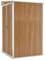 vidaXL Wand Geräteschuppen Geräteschuppen Gartenhaus Gerätehaus Gartenschrank Gartenschuppen Fahrradhaus Schuppen Braun 118x100x178cm Verzinkter Stahl