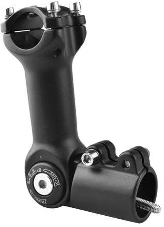 Azarxis justerbar cykelstam 0-90 grader 25,4 31,8 mm cykelstyre stam 60 80 93 100 mm för mountainbike vägcykel BMX MTB (25,4 x 100 mm)