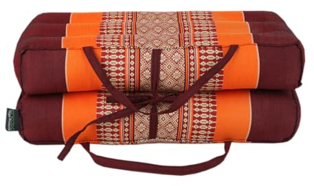 ANADEO YogaProducts Foldable - Coussin de Yoga et de Méditation Dépliant Zafu - Modulable - Kapok 100% Naturel et Recyclable - Ferme et Robuste - Confort et Stabilité