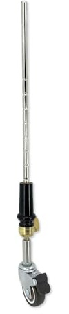 YoungMonic Carbon Fiber Upright Double Bass Endpin Support Tools with 360° Light Wheel In 4/4 3/4 Size (Double Bass Endpin with Wheel)