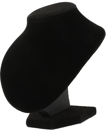 SAFIGLE Expositor De Collares De Terciopelo Negro Para Exhibición De Bustos De Joyería, Organizador Estable Para Joyas, Adecuado Para Tiendas y Uso Doméstico