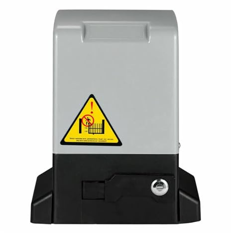 Ouvre-porte automatique, Ouvre-porte coulissant électrique 1200 KG, moteur AC 550 W, portail automatique avec capteur infrarouge, télécommandes, support de 4 m