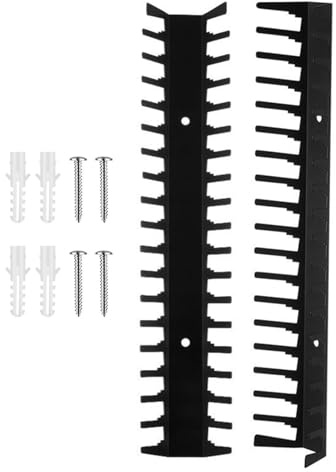 Dopsyesn Etagères de Rangement pour Médias | 2 Pièces Support Mural Métal Résistant Organisation Maison,Rangement pour Disques et Supports | pour Salon, Bureau, Chambre et Bar