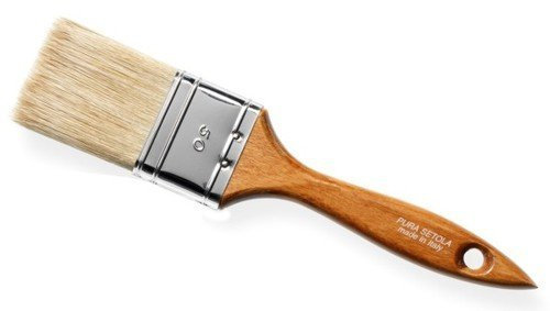 Juego de 12 pinceles para radiadores Maurer Plus cerdas 40 mm mango madera colores pinceles