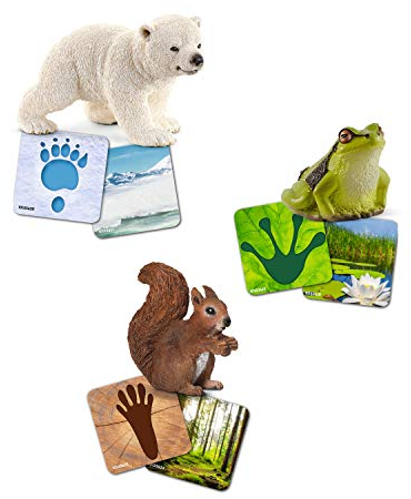 SCHLEICH 42474 Wild Life Spielset Lernkarten Wild Life, Spielzeug ab 3 Jahren