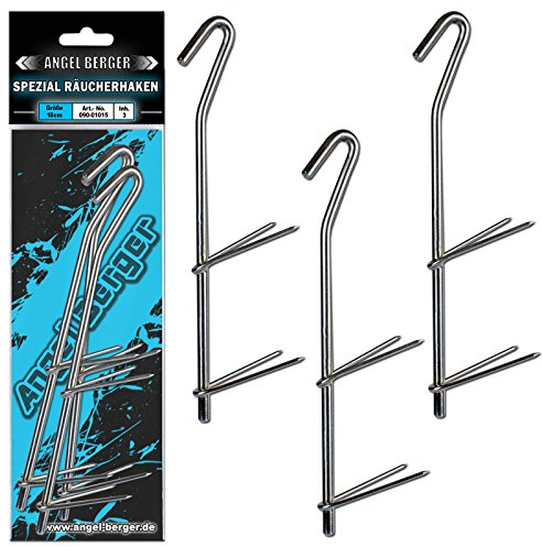 Angel-Berger Spezial Räucherhaken 3-er, 9-er, 15-er oder 21-er Set (21 Stück)