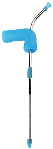 Beer Snorkel Blue, Beer Bottle Dispenser, Speed Drinking Similar to Beer Bong, 14inch Length