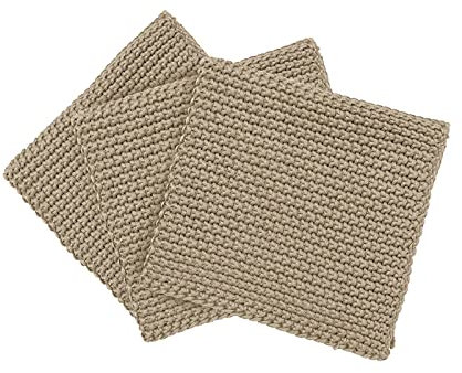 Blomus Spültücher 3er Set Wipe Perla, Küchenhandtuch, Abtrockentuch, Baumwolle, Nomad, 25 x 25 cm, 64234