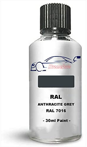 Xtremeauto Touch Up Paint Interior/Exterior RAL 7016 Anthracite grey Glossy Finish Interior Scratch Repair: Wall, Cabinets, Trim, Molding, Furniture, Windows, Fascia