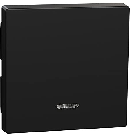 Schneider Electric Merten Wippe mit Kontrollfenster, System M, schwarz matt, Artikelnummer MEG3320-0403, 1 Stück
