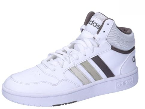 adidas Unisex Kinder Hoops Mid Shoes Schuhe, Cloud White/Orbit Grey/Putty Grey
