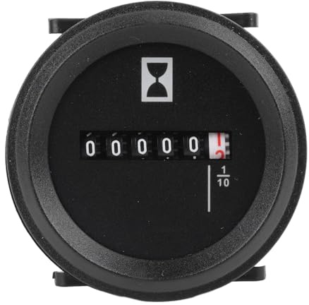 Timmätare, Timräknare 52 Mm Digital Timmätare för Grävmaskiner Traktorer - Effektiv Kvarts Timräknare för övervakning Av Tid, Timräknare