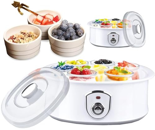 Macchina per yogurt completamente automatica per probiotici, 1,5 l, con controllo della temperatura, ideale per yogurt fatto in casa greco o senza lattosio