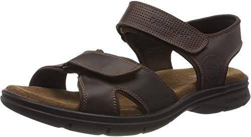 Panama Jack Herren Sanders Basics Peeptoe Sandalen, Braun Marron C1, 42 EU