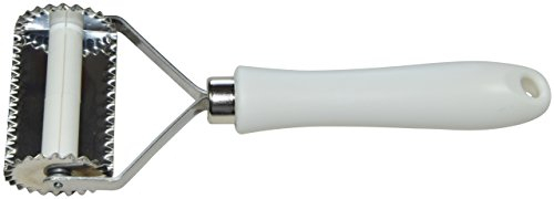 Elettro Center Art.314 Tagliapasta Dentato 2 Quadri al Giro, Acciaio Inossidabile, Bianco