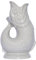 Gluckigluck Karaffe Gluggle Jug – das glucksende Original! Wasser-karaffe Fisch-Vase Keramik-krug in Fisch-Form | 1,3 L | Hellgrau