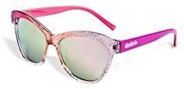 Martinelia Occhiali da sole per ragazza rosa glitterati, occhiali da sole per bambini con lenti solari, protezione solare UV400, protezione solare 100%