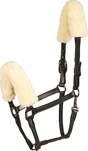 CATAGO Lederhalfter mit Lammfell schwarz, Wb