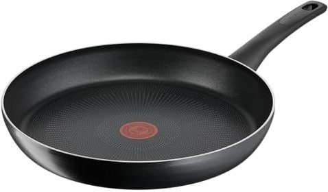 Tefal Titanium Essential Frying Pan 28 cm, Non-Stick Coating, Metal Safe, Compatible with All Hobs Except Induction, Flawless Glide, Everyday Use, B9410644