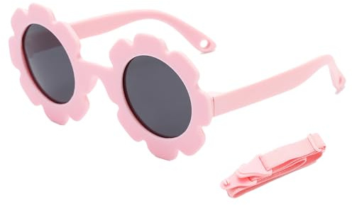 GMHLLES Baby Sunglasses Polarized Baby Sunglasses 6-12 Months Cute Flower UV400 Protection