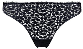 DIM Femme - Tanga Dentelle Florale x1 | Lingerie Invisible et Confortable | Détail Tulle