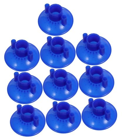Happyyami 10pcs Mop Clip Replacement Head Round Cotton Mop Head Compatible Household Cleaning Sturdy Reusable Clamp Easy to Attach and Use