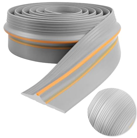 Joint seuil porte de garage universel joint de porte de garage bande d'étanchéité pour seuil (Gris, 6m×90mm×12mm)