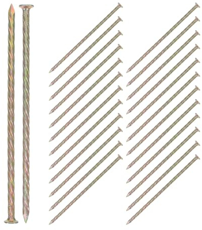Yardenfun 1 Paquete de estacas de 6 (651 g) para jardinería y paisajismo - Clavos de Anclaje para Bordes de césped y Caminos de adoquines para césped Artificial.