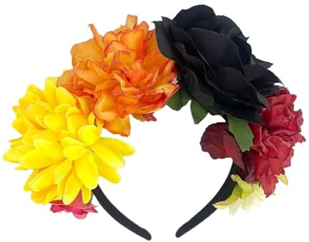 Hårband med konstgjord blomsterkrans Konstgjorda blommor krona pannband Foto rekvisita Huvudbonader Flerfärgad for kvinnor(Color7)