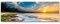 Paul Sinus Art Leinwandbilder | Bilder Leinwand 150x50cm Sonnenuntergang in der Karibik