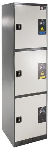 asecos Chemikalienschrank CS (MH) RAL 7016/RAL 9010 1xFB1xBW.S1xLB4xTA (St.bl.) zur Lagerung von Nicht entzündbaren Gefahrstoffen in Arbeitsräumen