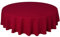 Qualitäts Tischdecke Textil Rund 140 cm, Farbe wählbar Dunkelrot