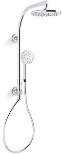 KOHLER 27118-G-CP Hydrorail-R Occasion Arch Shower Column Kit With Rainhead And Handshower 1.75 Gpm in Polished Chrome