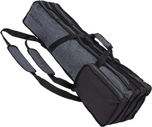 Balzer Rutentasche Performer für Teleskopruten bis 90 cm - Teleskoprutentasche mit 3 Fächern und 2 Außentaschen