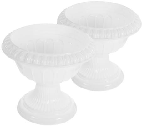 Garneck 2pcs European Style Flower Pot Mini Vintage Succulent Pothos Pot for Wedding Decorative Plant Holder