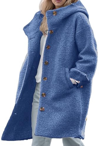 Abrigo Roja Mujer Chaqueta Cuero con Pelo Mujer Chamarra De Piel Azul para Mujer Chaquetas De Algodon Mujer Abrigos para Jovenes Mujeres Abrigo Acolchado Oversize Abrigo Impermeable Invierno Mujer