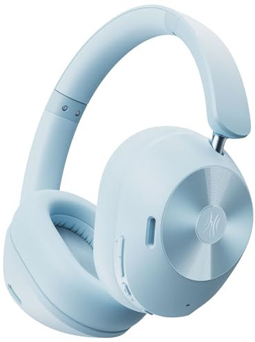 OneOdio A5 Casque Bluetooth sans Fil Réduction Active du Bruit Jusqu’à 98%, 75 Heures d’Autonomie, Casque Over Ear,Casque Audio LDAC Hi-Res, Casque sans Fil Ajustement Confortable, Bluetooth 5.4 Bleu