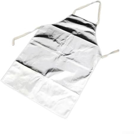 Oniissy Tablier de protection thermique en aluminium conçu pour plus de confort et de durabilité dans les environnements de travail chauds, Voir image, Long