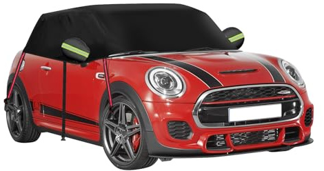 Mezza copertura per auto per Mini Cooper 3 porte F56 2014-2025, tessuto Oxford 420D, impermeabile, traspirante, copertura per auto, protezione da sole, neve, pioggia, polvere, raggi UV e tutte le