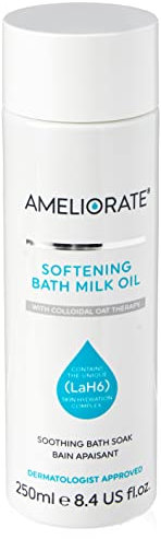 Ameliorate Softening Bath Milk Oil 250ml | Lab6, Collodial Oat, Lactic Acid | Dermatologically tested