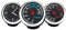 Riloer Elektronische Auto-Uhr mit Zifferblatt + Thermometer + Hygrometer 1 Set 3 Stück