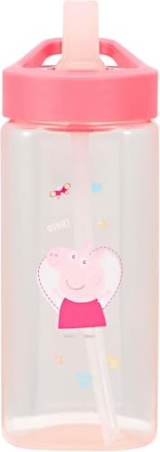Peppa Pig - Gourde Avec Paille Intégrée Peppa Pig - Bleu